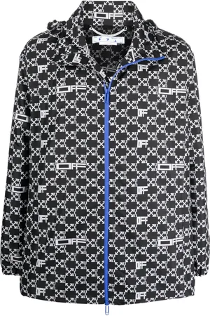OFF-WHITE Chamarra rompevientos con logo