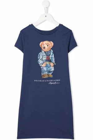 Ralph Lauren Vestido estilo playera con motivo Polo Bear