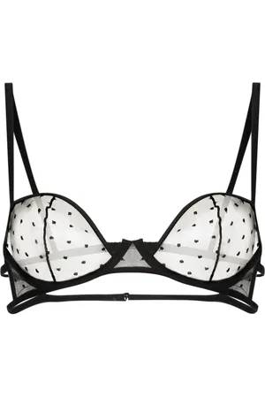 Kiki de Montparnasse Brasier balconette con bordado Merci