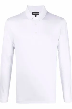 Emporio Armani Playera tipo polo con logo estampado