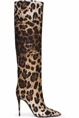 Dolce & Gabbana Botas con estampado de leopardo