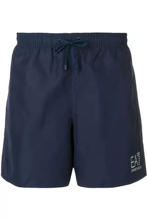 EA7 Shorts de playa con logo estampado