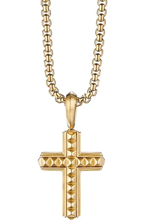 David Yurman Dije de cruz en oro de 18kt