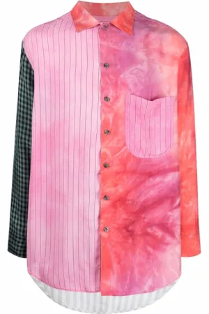 SONG FOR THE MUTE Camisa de manga larga con diseño patchwork