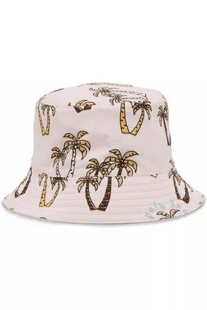 Palm Angels Gorro de pescador con motivo de palmera