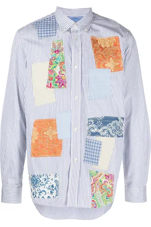 JUNYA WATANABE Camisa con botones y diseño patchwork