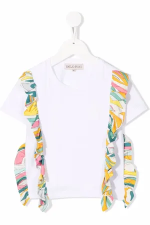 PUCCI Junior Playera con detalle de volantes