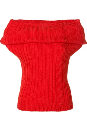 YOHJI YAMAMOTO Top con cuello desbocado