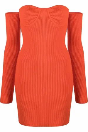 Helmut Lang Vestido Contour corto con escote de corazón