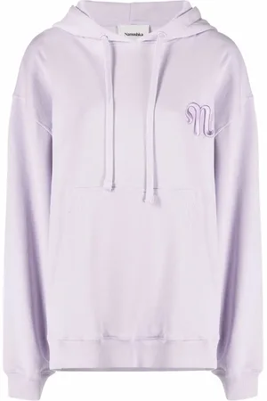 Nanushka Hoodie con logo bordado