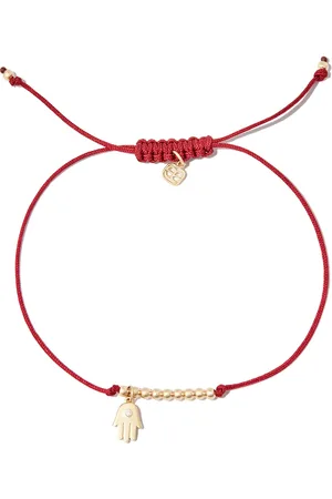 Sydney Evan Pulsera Hamsa Hand en oro amarillo de 14kt con diamantes