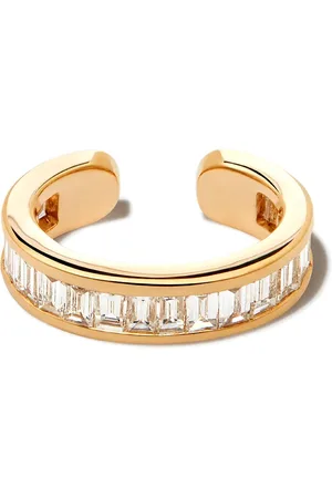 Anita Arete earcuff en oro amarillo de 18kt con diamantes