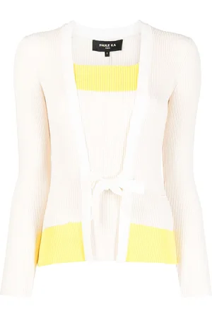 Paule Ka Cárdigan tejido con diseño color block