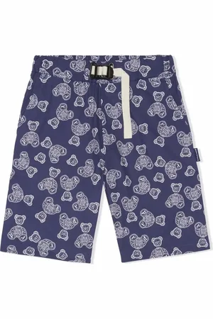 Palm Angels Bermudas chino con motivo de osito