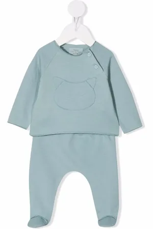 TEDDY & MINOU Set de pantalones y playera con gato bordado