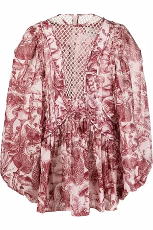 Stella McCartney Vestido corto con ilustración estampada