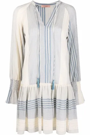 Twin-Set Vestido corto con rayas estampadas