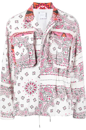 SACAI Chamarra con estampado de cachemira