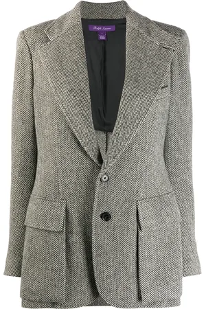 Ralph Lauren Blazer ajustado con motivo de espiga