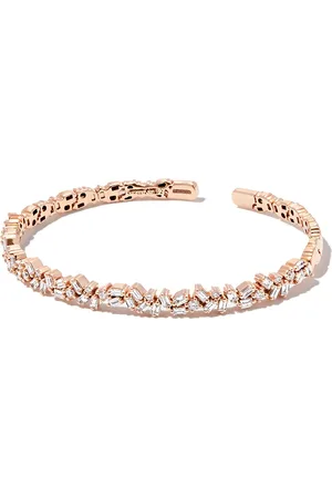 Suzanne Kalan Pulsera tennis en oro amarillo de 18kt con diamante