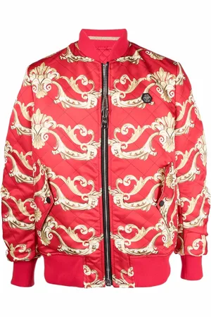 Philipp Plein Chamarra bomber con estampado barroco