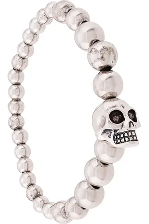 Alexander McQueen Pulsera de cuentas con calavera