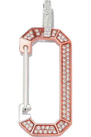 Eera Arete Chiara grande en oro de 18kt con diamantes