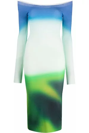 OFF-WHITE Vestido tejido Blurred Seamless