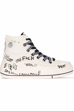 R13 Tenis altos Kurt con motivo de grafiti