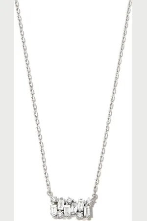 Suzanne Kalan Collar en oro blanco de 18kt con diamante