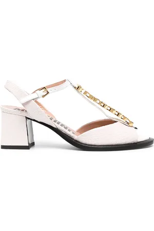 Moschino Sandalias con letras del logo y tacón de 55mm