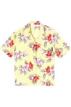 Palm Angels Camisa manga corta con estampado floral