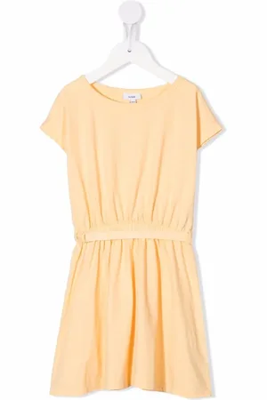 KNOT Vestido estilo playera con rayas estampadas