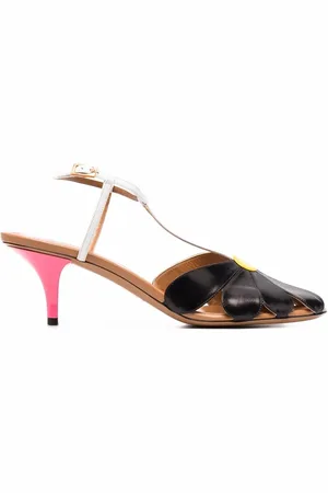 Marni Zapatillas con aplique floral y tacón de 70mm
