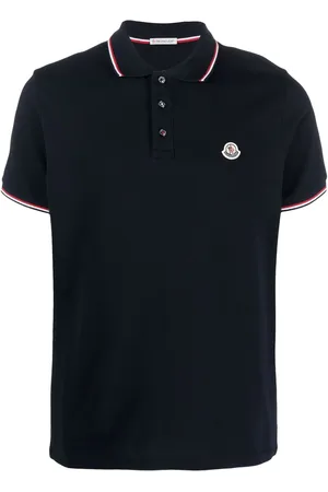Moncler Playera tipo polo con parche del logo