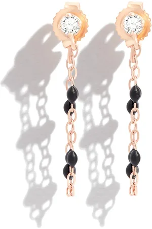 GIGI CLOZEAU Aretes Supreme en oro rosa de 18kt con diamantes