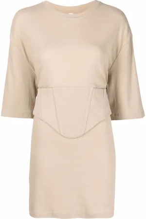 DION LEE Top tipo túnica con detalle de corset