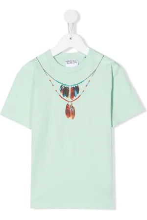 MARCELO BURLON Playera con collar estampado