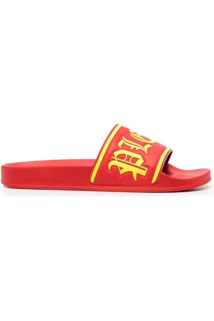 Philipp Plein Sandalias con logo gótico