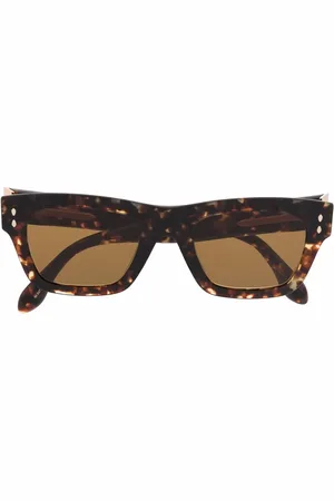 Isabel Marant Lentes de sol con aramzón cuadrado y efecto de carey