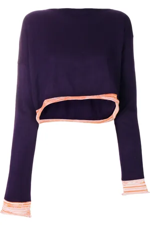 Comme des Garçons 1991 asymmetric knitted blouse