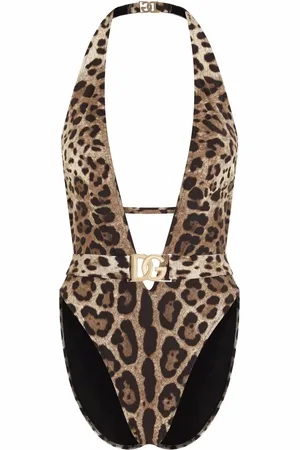 Dolce & Gabbana Traje de baño con estampado de leopardo