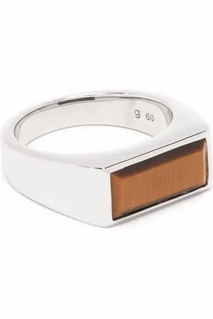 TOM WOOD Anillo peaky con motivo de ojo de tigre