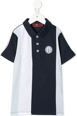 Aigner Playera tipo polo con parche del logo