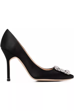 Manolo Blahnik Zapatillas con hebilla y detalles de cristal