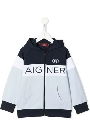 Aigner Hoodie con cierre y paneles