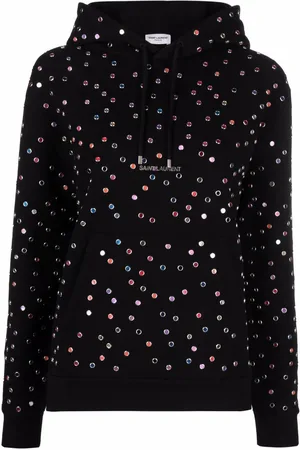 Saint Laurent Hoodie con logo estampado
