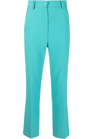 HEBE STUDIO Pantalones rectos con tiro alto