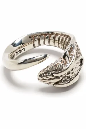 EMANUELE BICOCCHI Anillo cruzado con diseño de serpiente