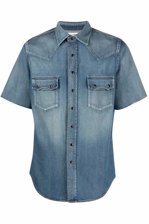 Saint Laurent Camisa de mezclilla manga corta